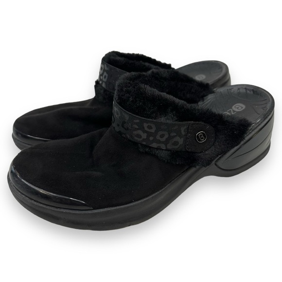 Bzees Kismet Clog Black Faux Fur 9 - Picture 1 of 13